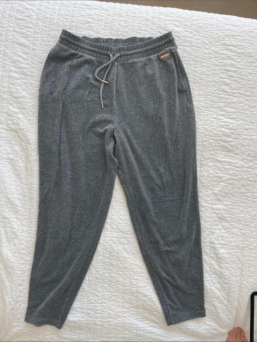 Men's Sweaty Betty Charcoal Gray Drawstring Sweat Pants